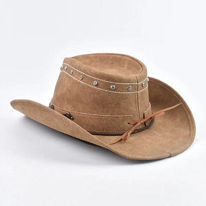 Äkta cowboyhatt läder
