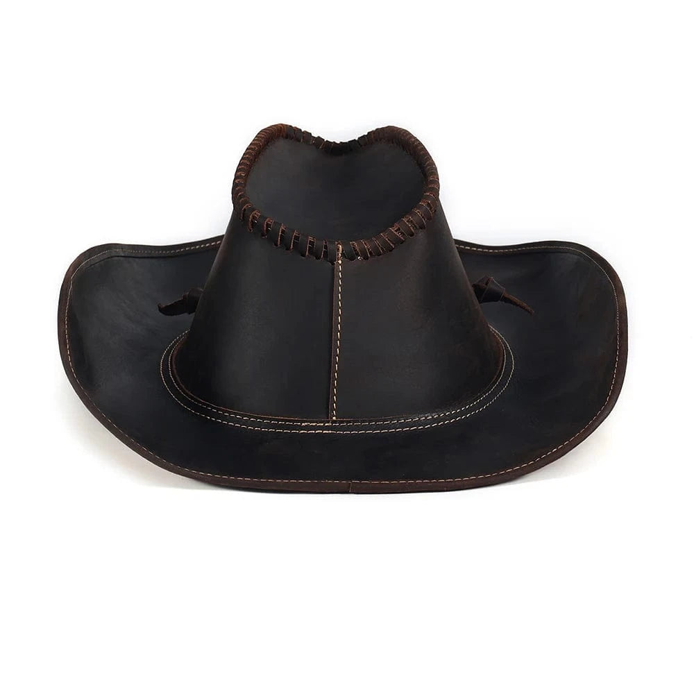 Aito nahkainen cowboyhattu