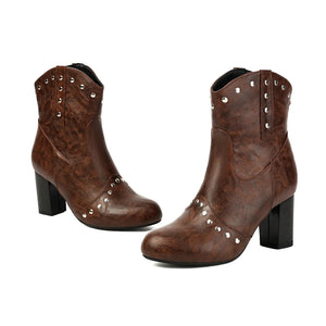 Cowgirl-Ankelboots med Nitar