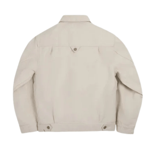 Beige jeans jacka herr