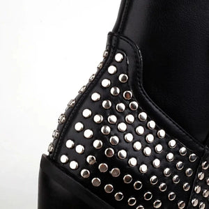 Låga Cowboyboots med Nitar för Dam