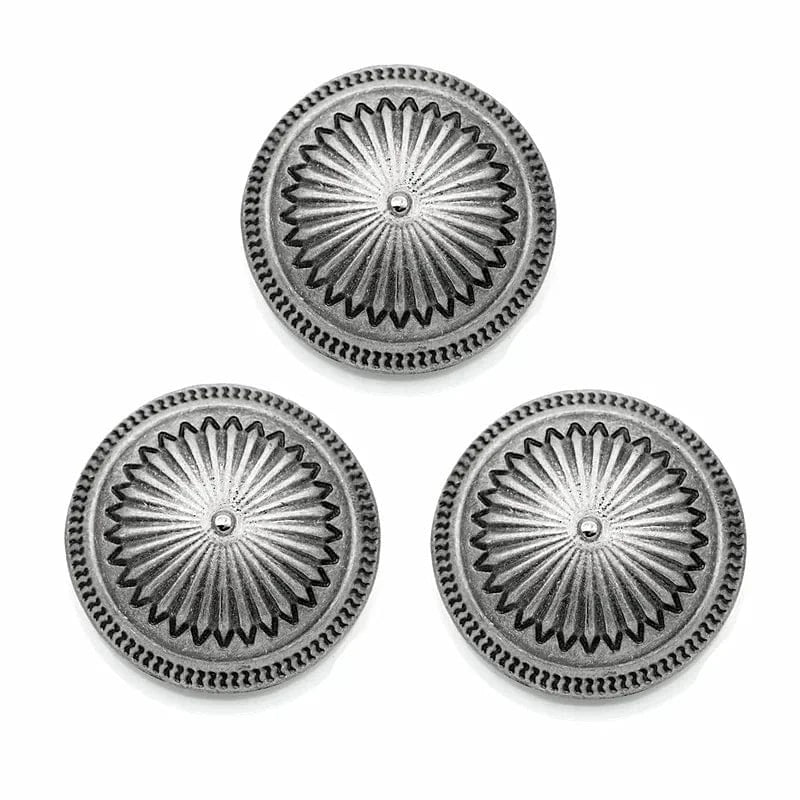 Concho Antiksilver Daisyformad Antiksilver / 37mm