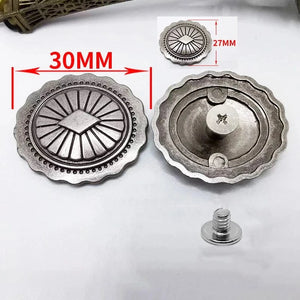 Concho i Antikmetall med Diamantmönster