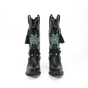 Cowboy skor svarta boots