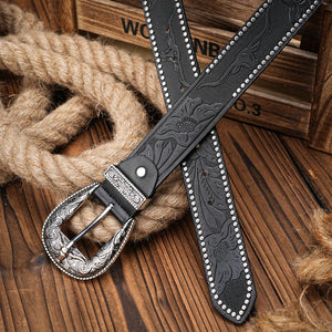 Cowboybälte med Silverspänne