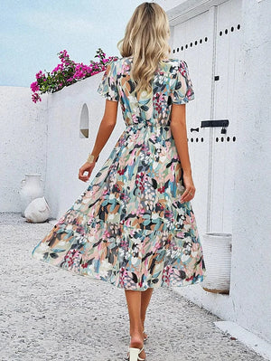Färgglad klänning