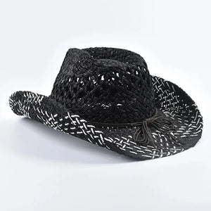 Flätad boho cowboyhatt