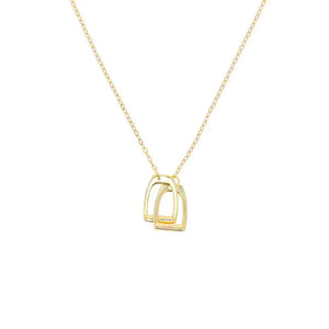 High Quality 925 Sterling Silver Fashion Horseshoe Horse Pendant Jewelry Gold Color Horse Lover U Dangle Necklace Bracelet Sets