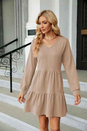 Höstklänning Khaki / S