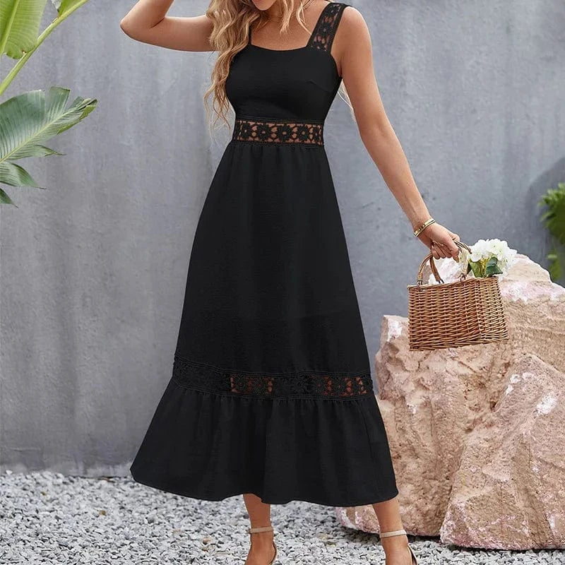 Klänning broderie anglaise