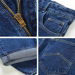 Klassiska raka jeans för män