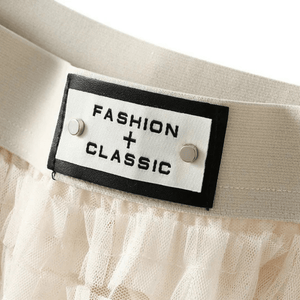 Maxikjol med en böljande kaskad av tyll