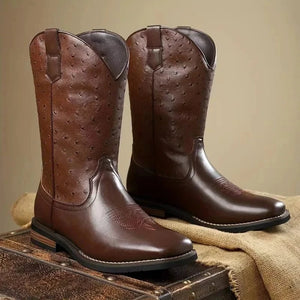 Ostrich cowboy boots