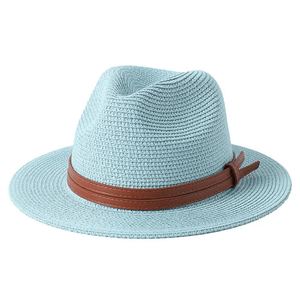 Panama cowboyhatt i strå Mintgrön / 59cm