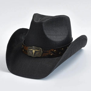 Svart cowboyhatt