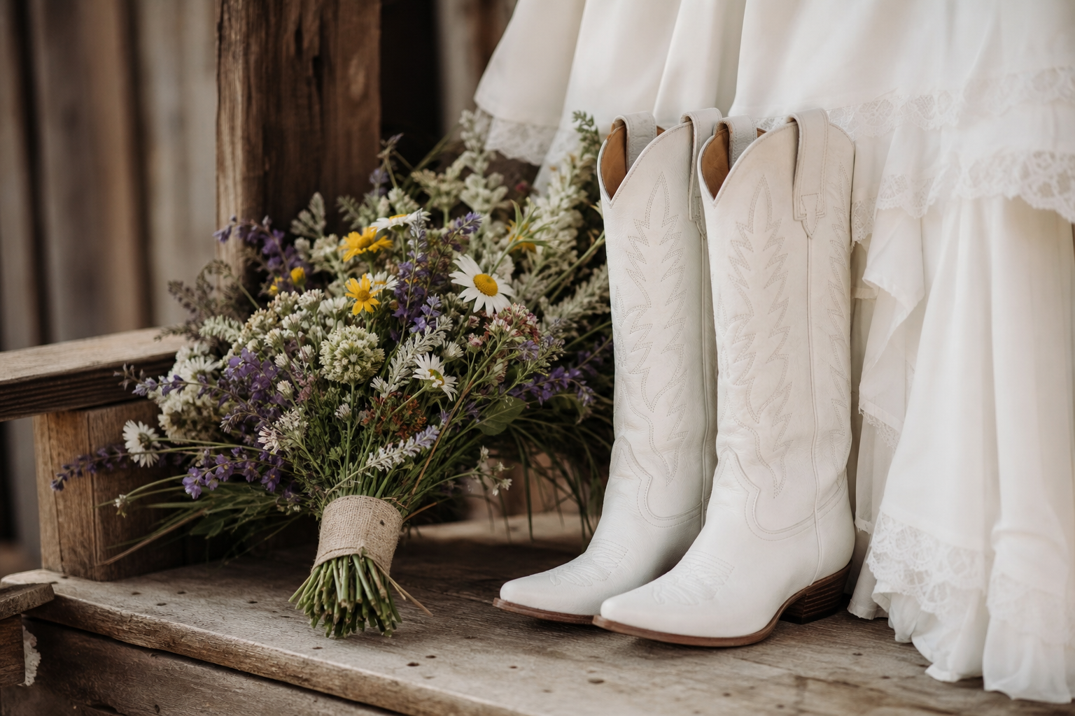 Mariage western : porter des santiags le jour J