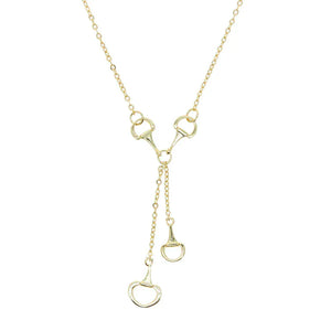 2025 High Quality Sexy Double Horse Hoof Pendants Horseshoe Necklaces For Women Lady Fashion Jewelry Christmas Gifts gold