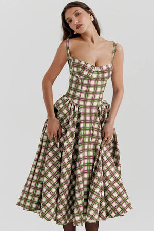 50-tals klänning rutig