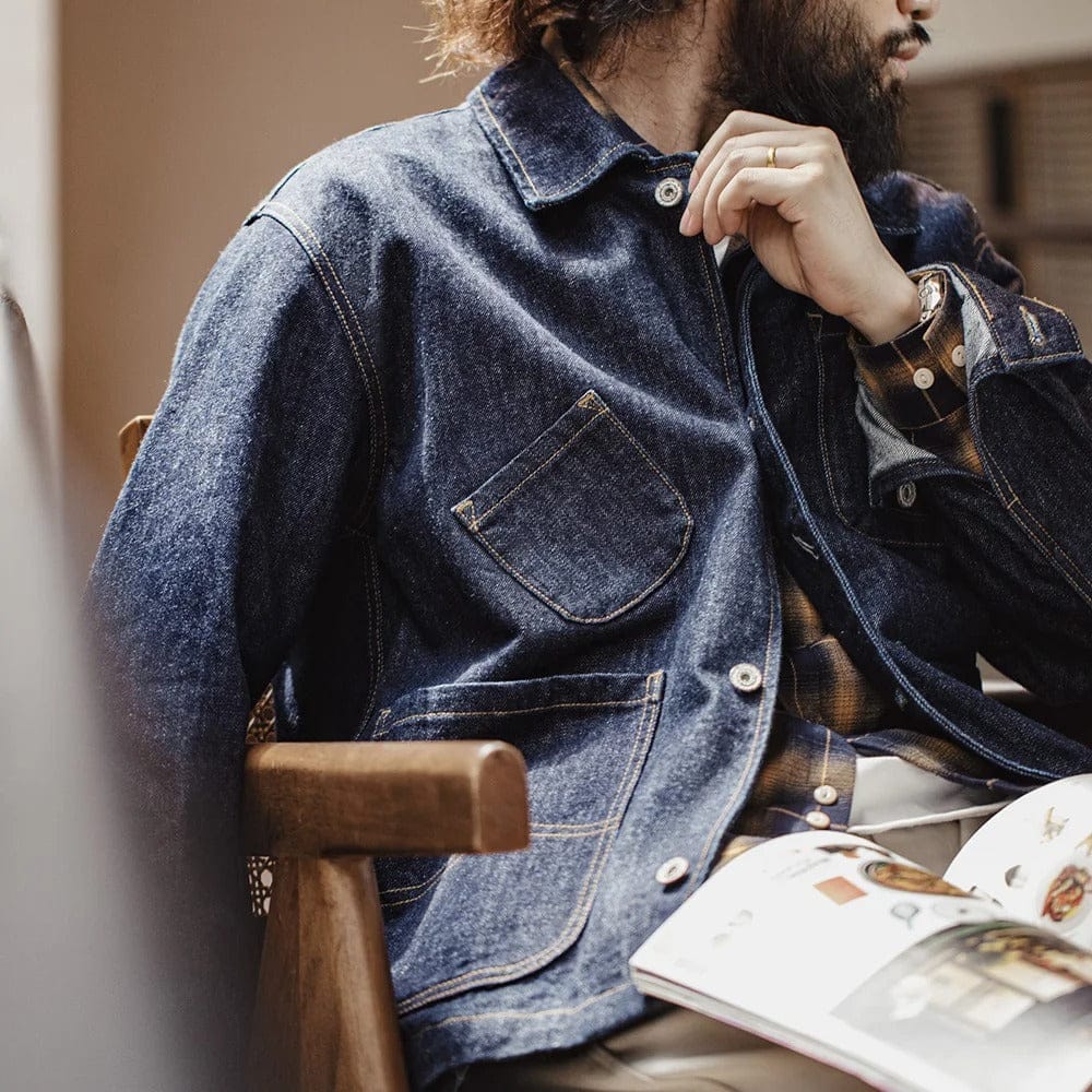 Arbets jacka jeans herr