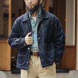 Arbets jacka jeans herr Mörkblå denim / S