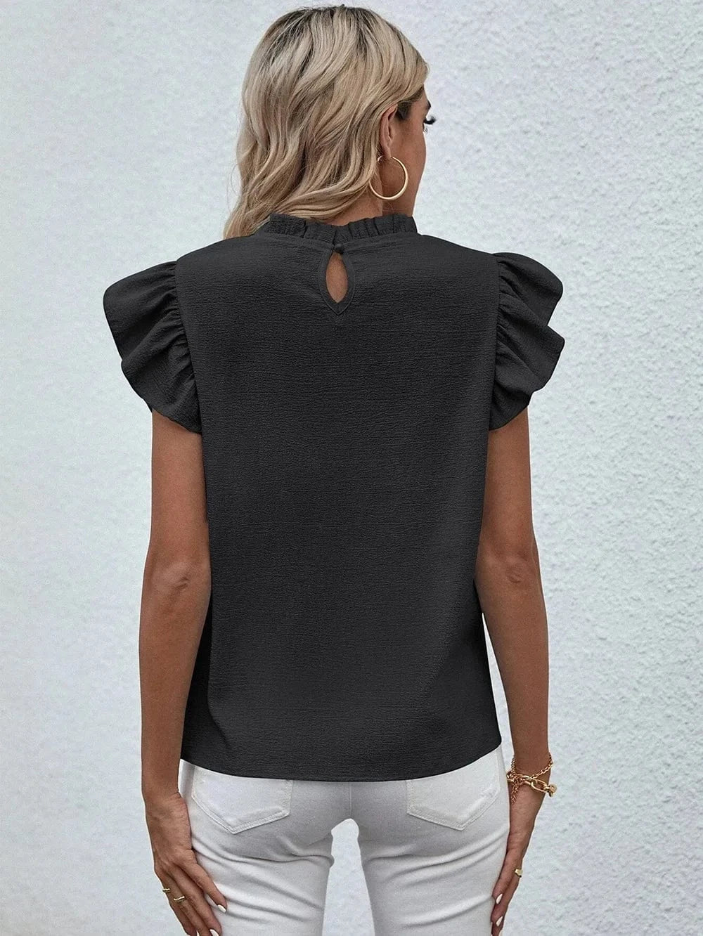 Ärmlös blus dam