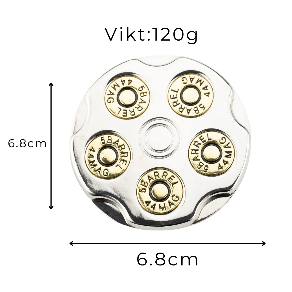 Bältesspänne revolver barrett western stil silver Silver