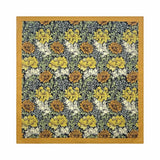 Blommig Vintage Bandana med Gul Kant Gul
