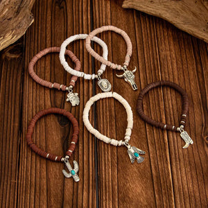 Boho Armband med Western Berlocker