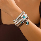 Boho Armband med Western Berlocker Flerfärgad 2