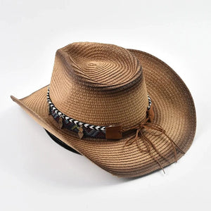 Boho cowgirlhatt halm