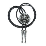 Bolo tie med lejonhuvud i antikmetall Silver