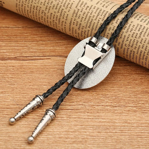 Bolo tie med oval ädelstensimitation