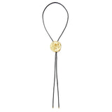 Bolo tie med rosrelief Guld