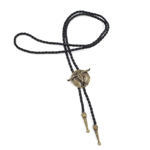 Bolo tie med tjurskalle i vintagestil