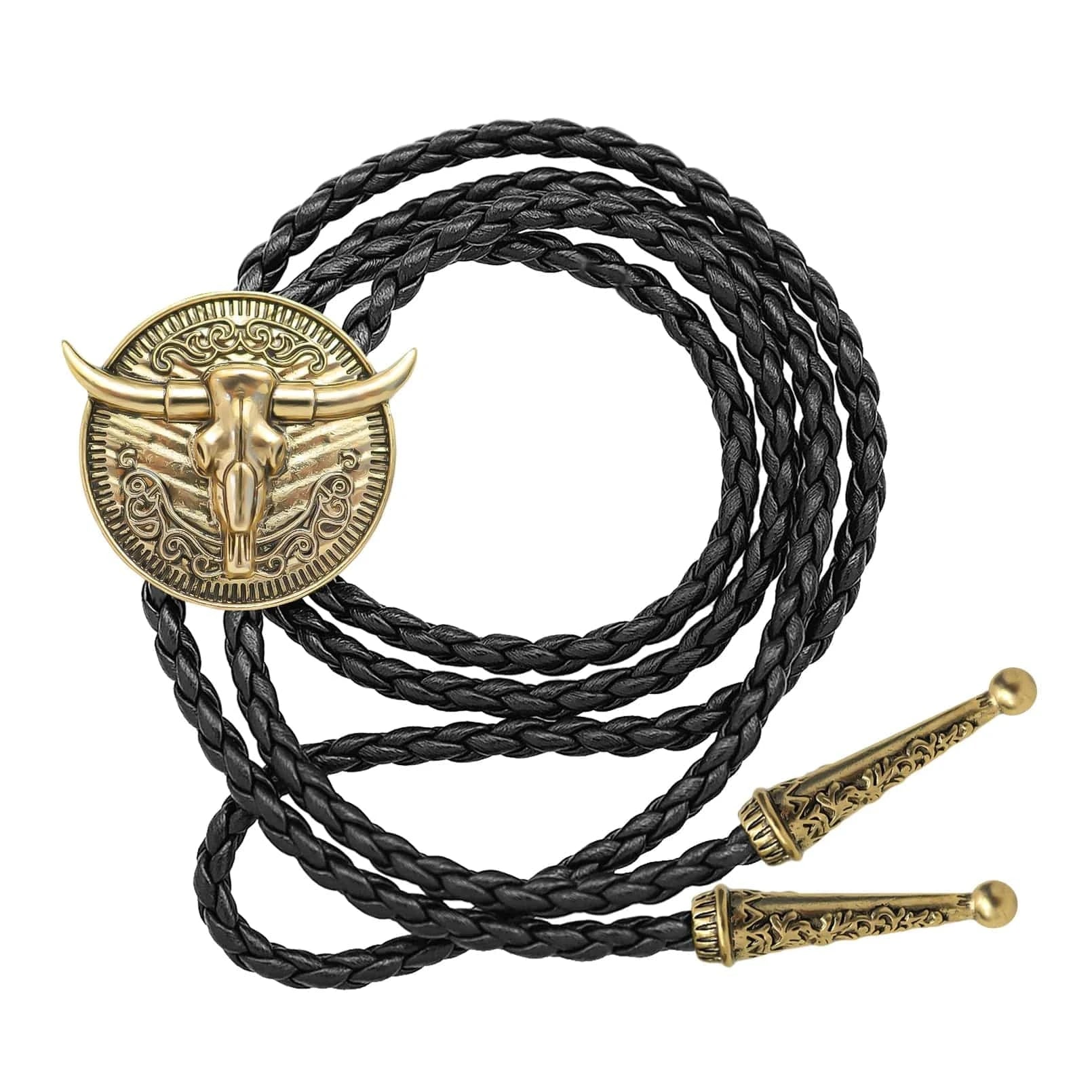 Bolo tie med tjurskalle i vintagestil