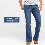 Bootcut jeans herr Stretch himmelsblå / 27