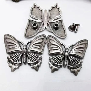 Concho i antiksilver fjärilsformad Antiksilver