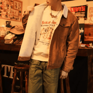 Corduroy jacka herr