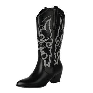 Cowboy boots skinnimitation Svart / 35