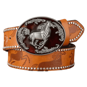 Cowboybälte westernhästdesign Kamel / 120cm