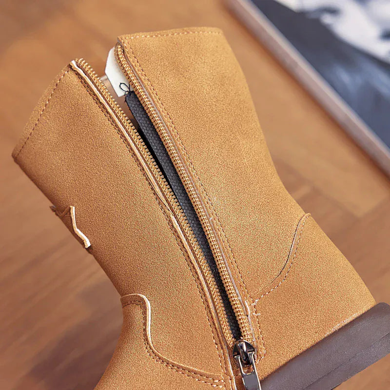 Cowboyboots barn med äkta läder och stjärndetaljer