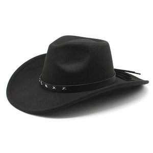 Cowboyhatt i filt med stjärnband