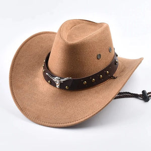 Cowboyhatt i Mjuk Mockaimitation Kamelbrun / One Size