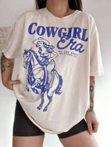 Cowgirl Era T-shirt Vit / S