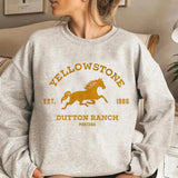 Cowgirl Hoodie i Fleece Golden Horse Charge / XS