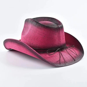 Cowgirlhatt Pärldetaljer Klarrosa / One Size