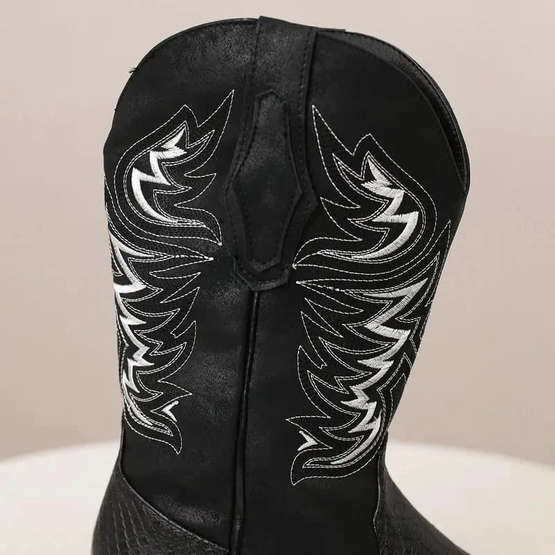 Cowboy boots svarta