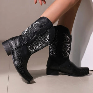 Cowboy boots svarta