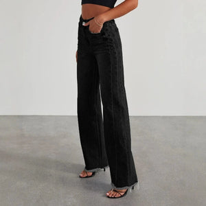 Cropped jeans dam