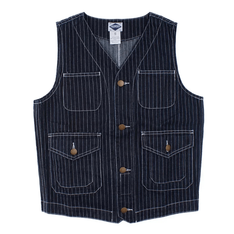 Denim väst herr Blå / S